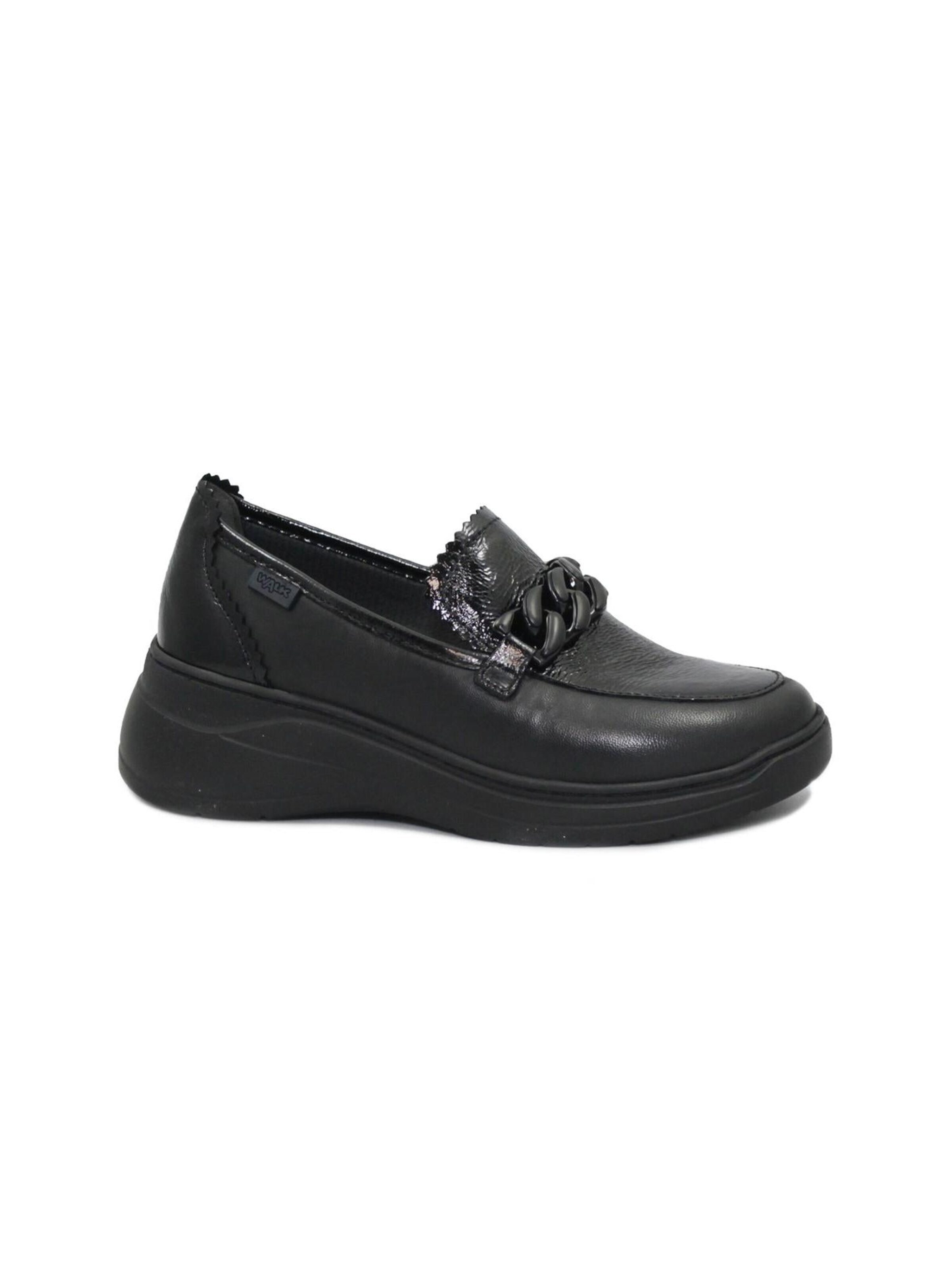 MELLUSO - Sapato Slip-on em preto: frente