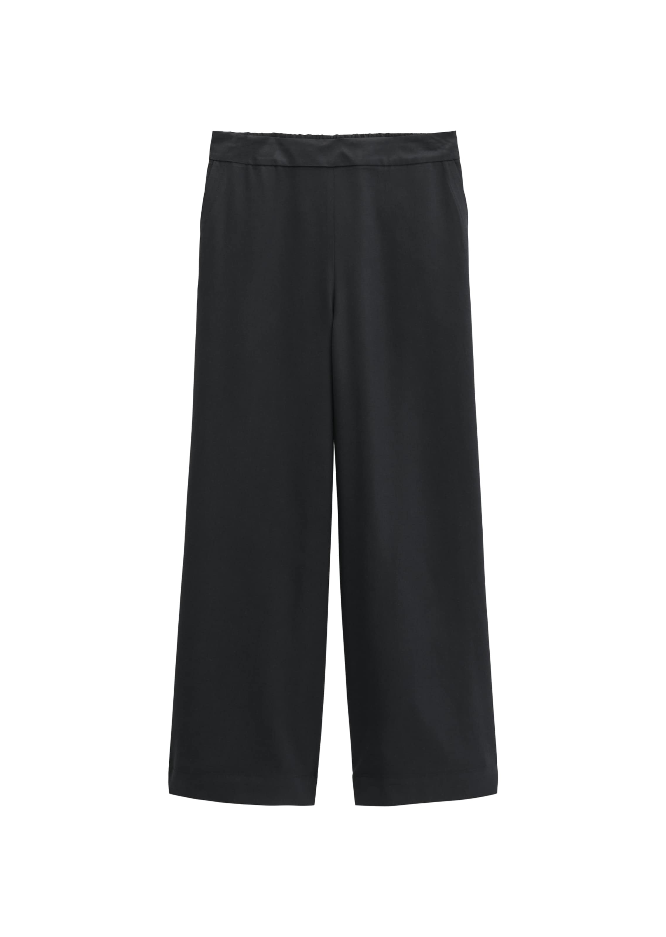 Wide Leg Pantalon Marc O'Polo en noir : devant