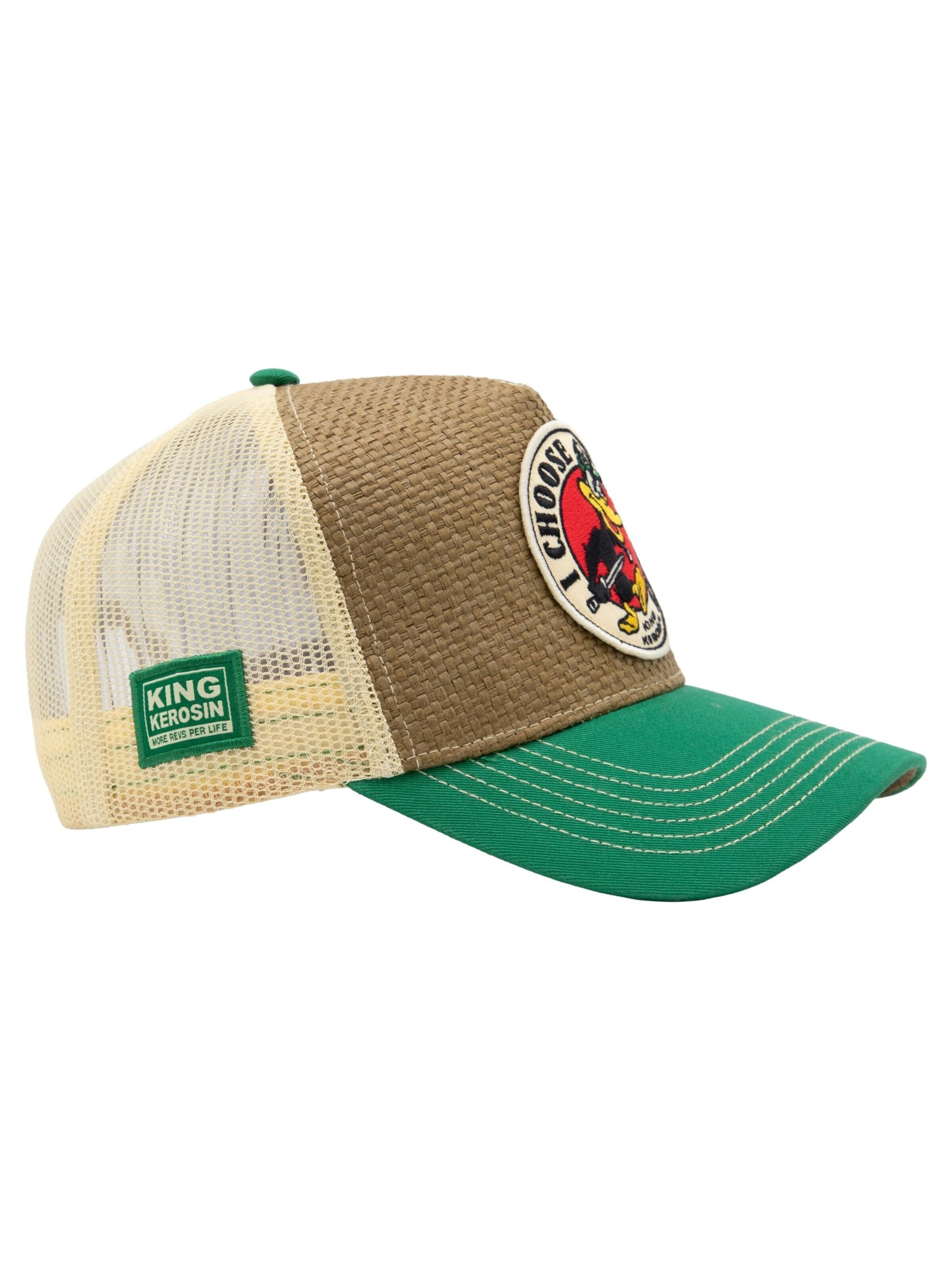 King Kerosin Cap 'I Choose Violence' in Brown