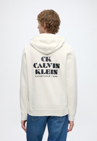 Felpa di Calvin Klein Jeans in bianco: frontale