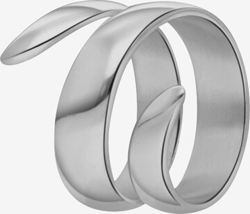 Lucardi Ring 'Camille' in Zilver: voorkant