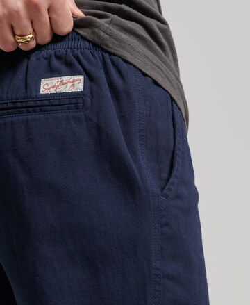 Superdry Regular Broek in Blauw