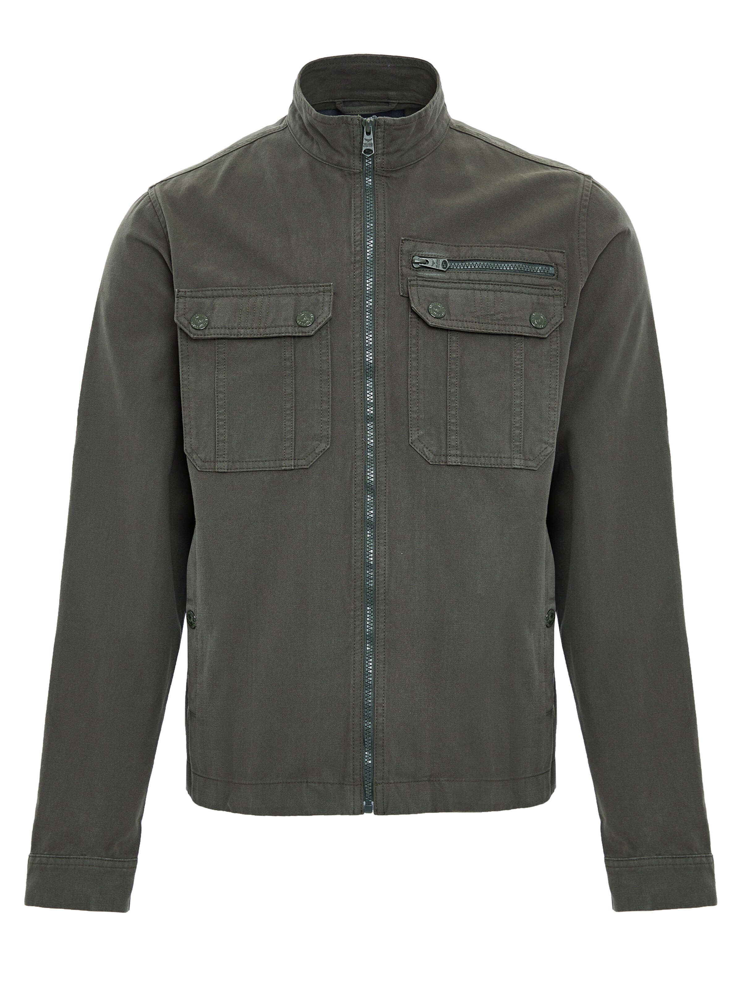 Threadbare Tussenjas 'Rye' in Groen: voorkant