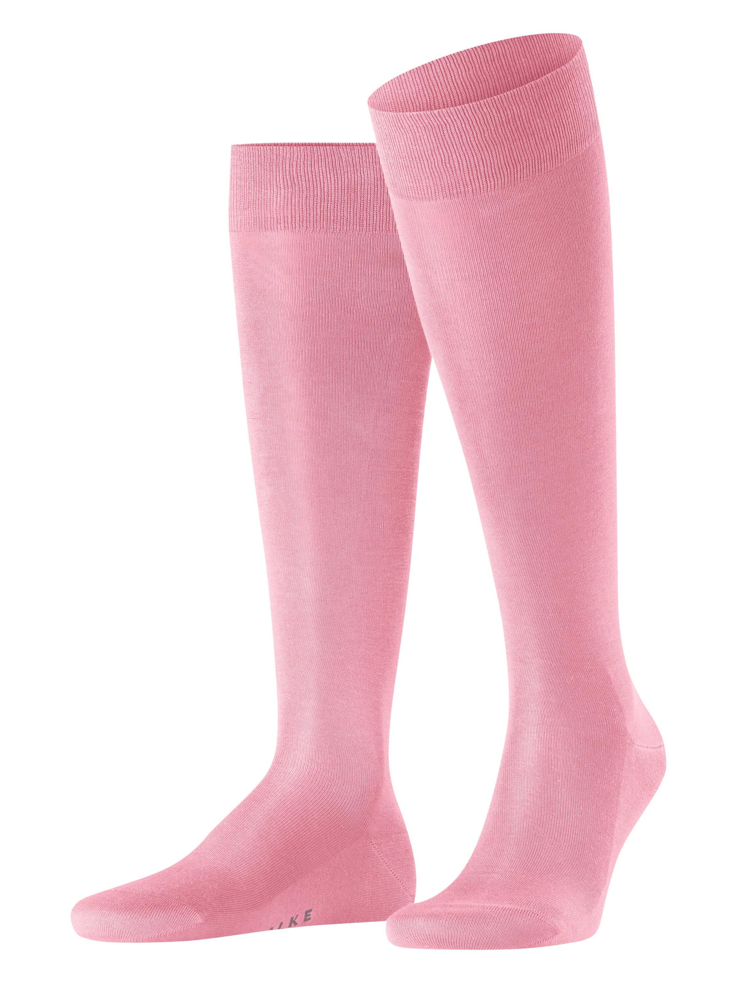 FALKE Knee High Socks 'Tiago' in Pink: front