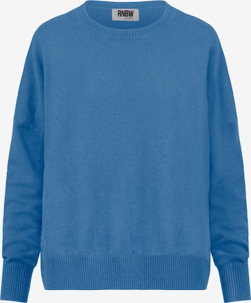 Rainbow Cashmere Sweater in Blue: front
