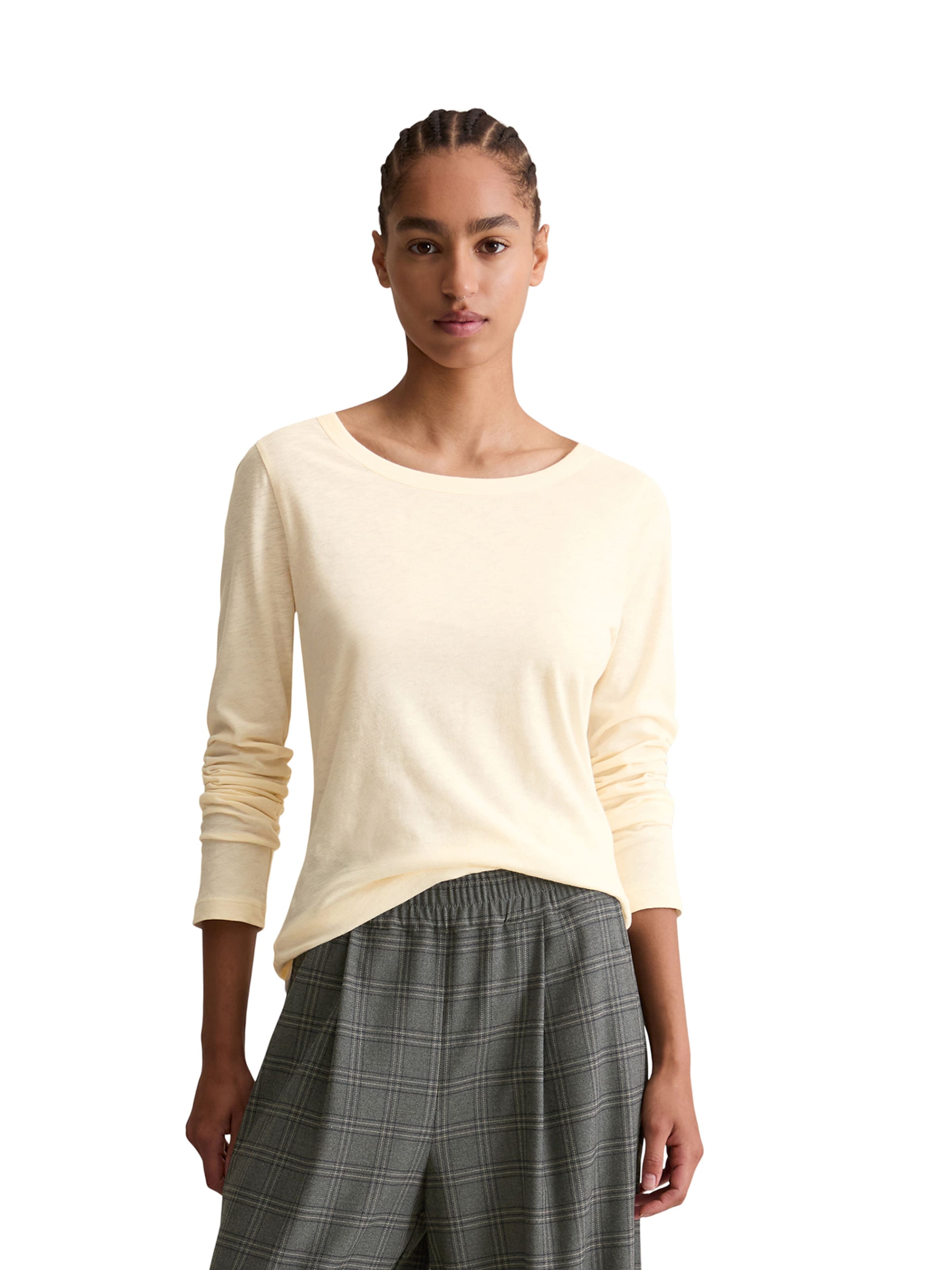 Tricou de la Marc O'Polo DENIM pe alb: față