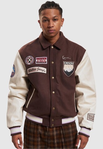 Karl Kani Between-season jacket in Brown: front