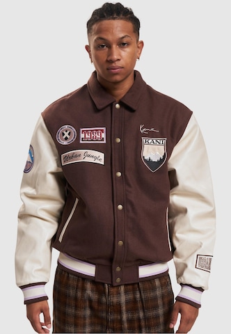 Karl Kani Between-Season Jacket in Brown: front