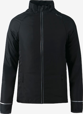 ENDURANCE Laufjacke 'Lessend Jr.' in Schwarz: Vorderseite