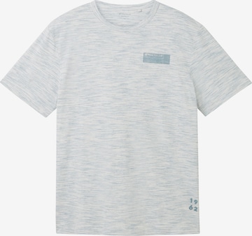 T-Shirt TOM TAILOR en blanc : devant