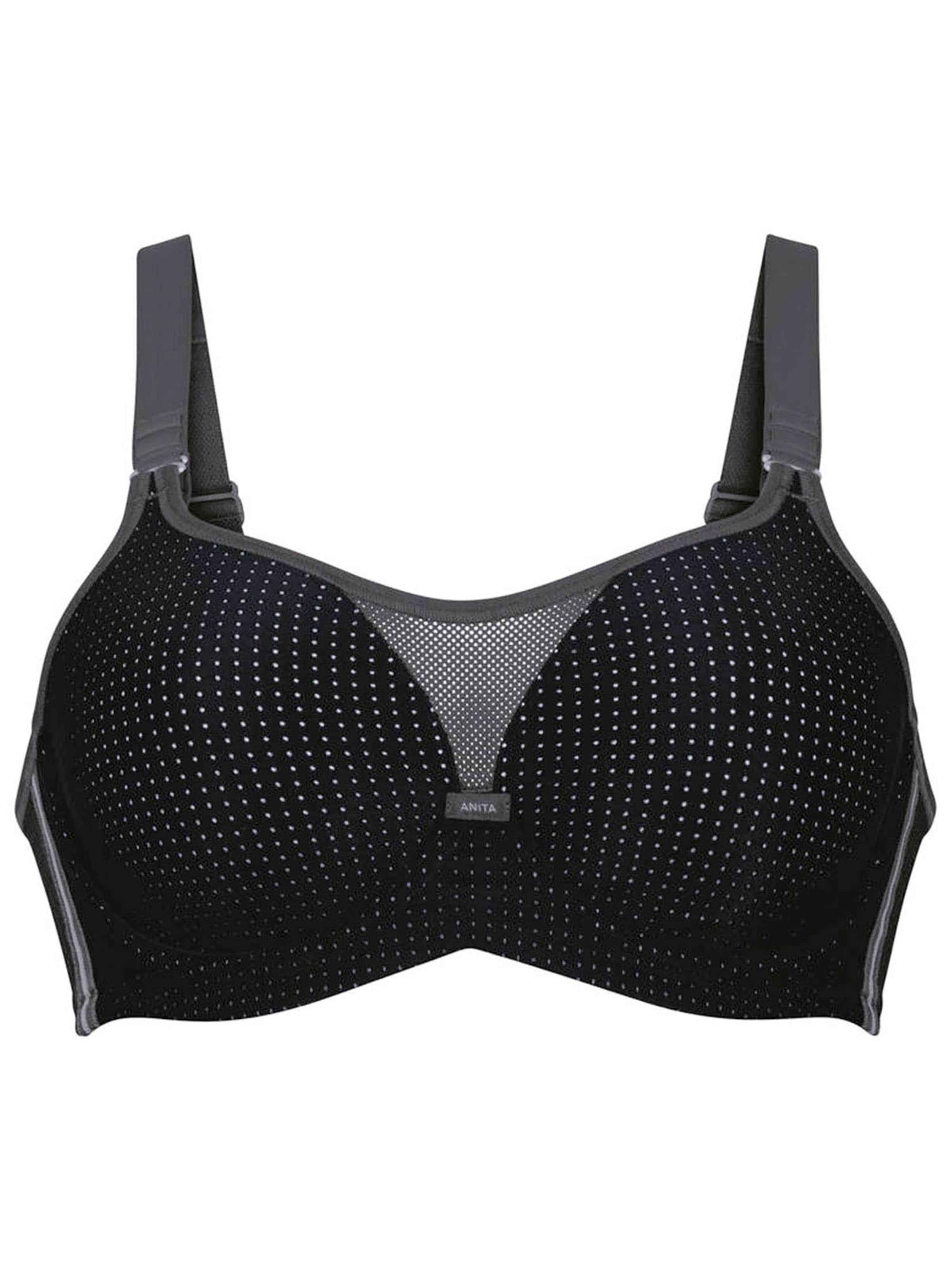 ANITA Bustier BH 'performance wireX'‌‌‌ in Schwarz: Vorderseite