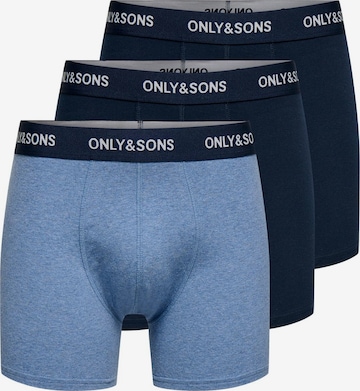 Only & Sons Boxer shorts in Blue: front