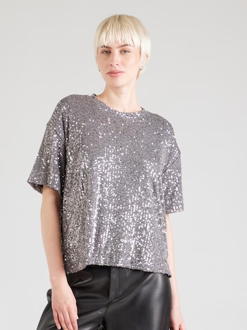 Herrlicher Shirt in Silver: front