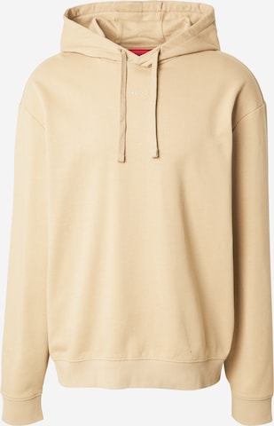 Sweat-shirt 'Dapo' HUGO en beige : devant