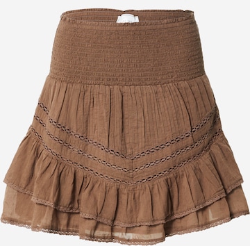 Neo Noir Skirt 'Atkin' in Brown: front