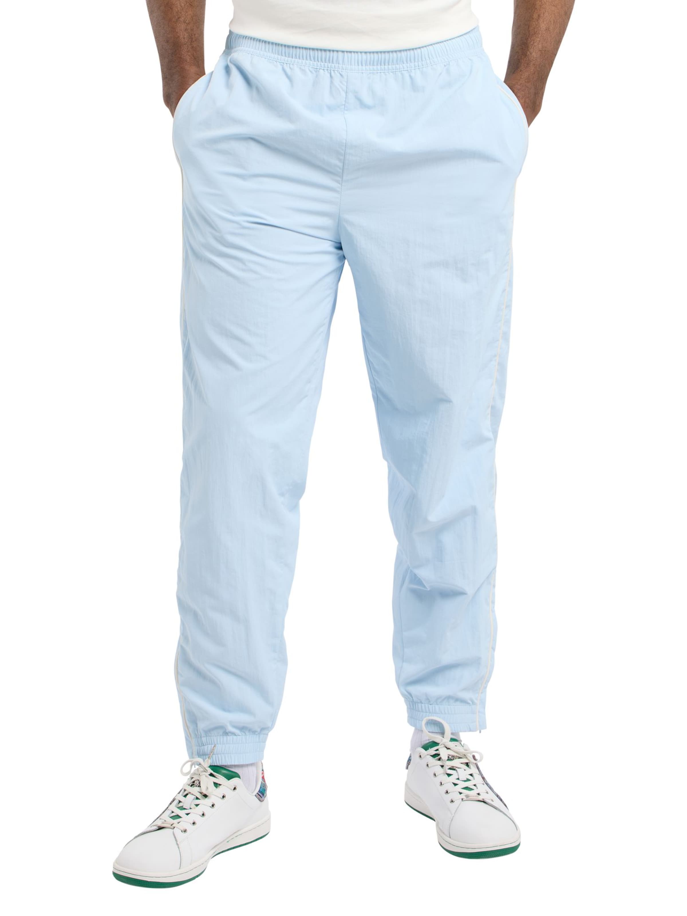 Carlo Colucci Regular Pants 'Flader' in Blue: front