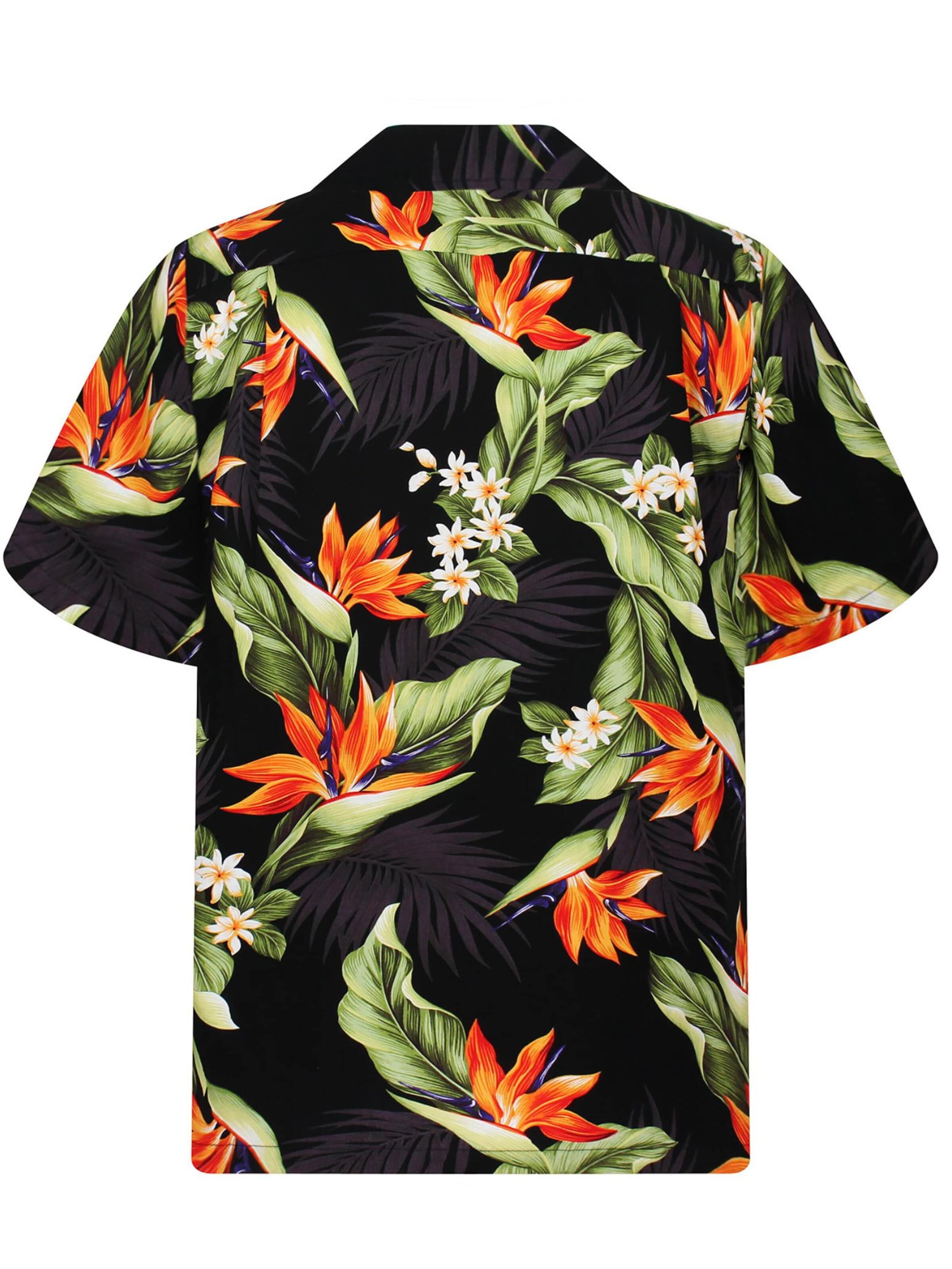 Pacific Legend Regular Fit Hemd 'Strelitzie'‌‌‌ in Schwarz