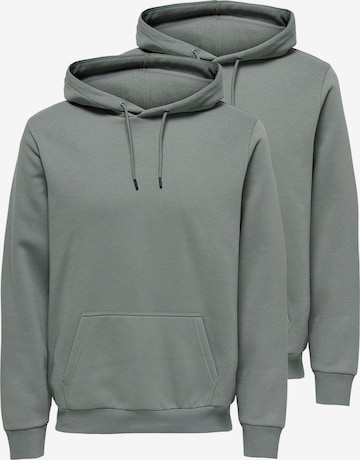 Only & Sons Sweatshirt 'Ceres' in Grün: Vorderseite