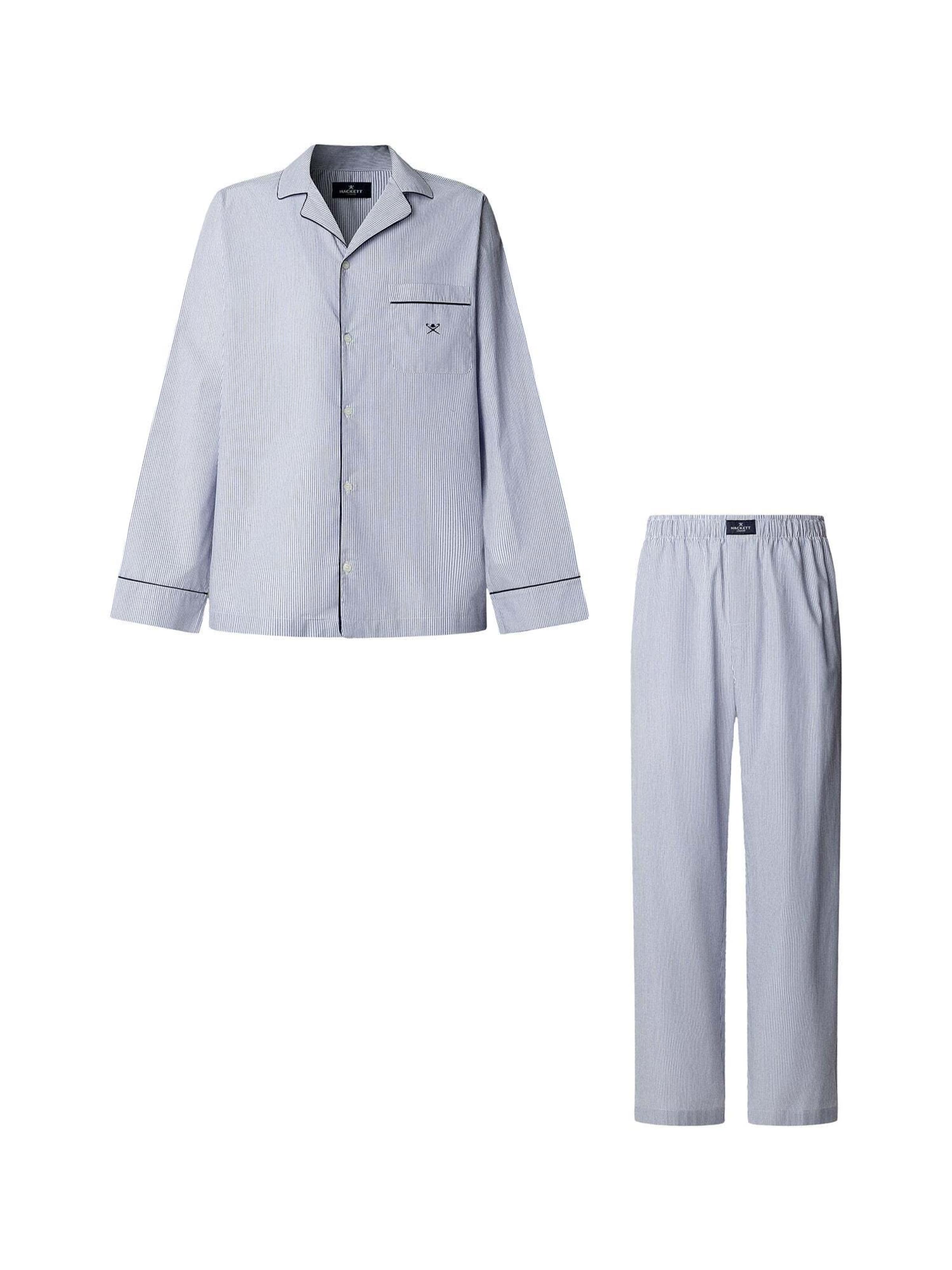 Pyjama long Hackett London en gris : devant