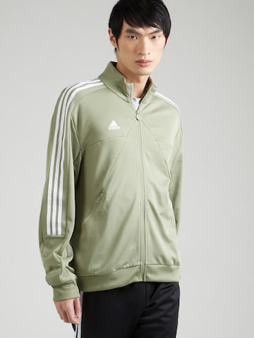 Giacca di felpa sportiva 'Tiro' di ADIDAS SPORTSWEAR in verde: frontale