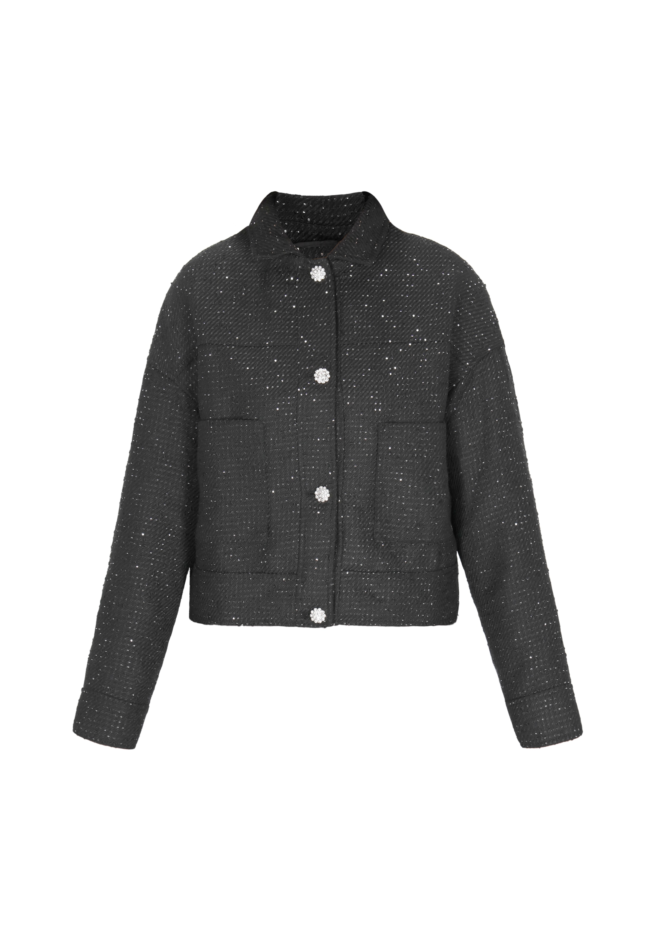 Geacă de primăvară-toamnă de la faina pe negru: față