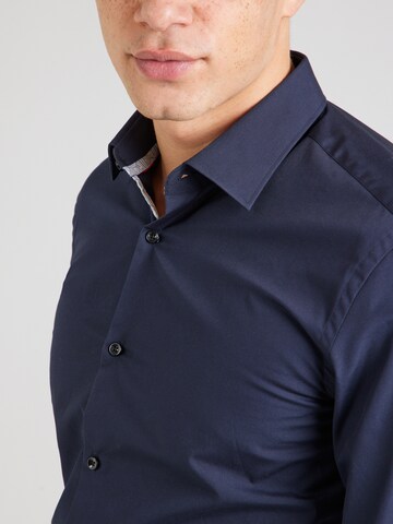 HUGO Slim fit Zakelijk overhemd 'Koey' in Blauw