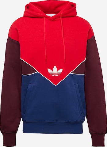 Bluză de molton 'Adicolor Seasonal Archive' de la ADIDAS ORIGINALS pe roșu: față