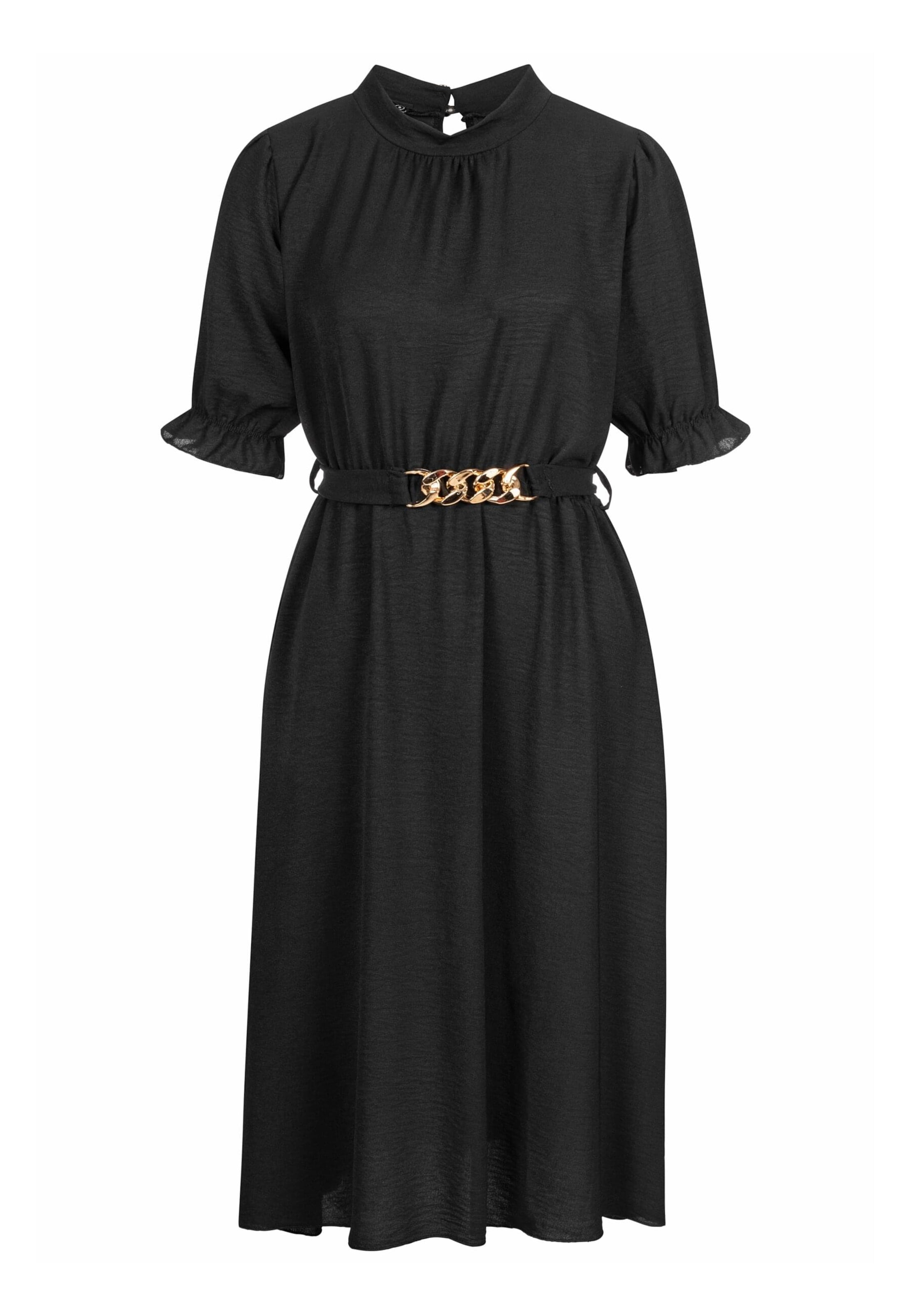 Cloud5ive Jurk in Zwart: voorkant