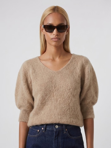 americandreams Pullover 'Koa'‌‌ in Beige: Vorderseite