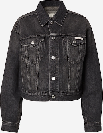 Calvin Klein JeansPrijelazna jakna - crna boja: prednji dio