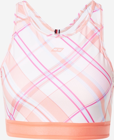 Tommy Hilfiger Sport Sport-BH in hellblau / apricot / pink / weiß, Produktansicht
