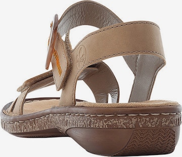 Rieker Strap Sandals in Brown