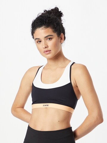 P.E Nation Bralette Bra 'PROGRESSION' in Black: front