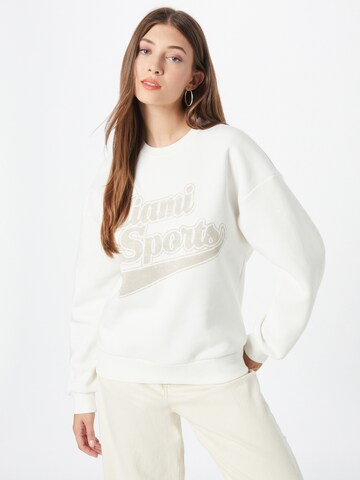 Gina Tricot Sweatshirt 'Riley' in Weiß: predná strana