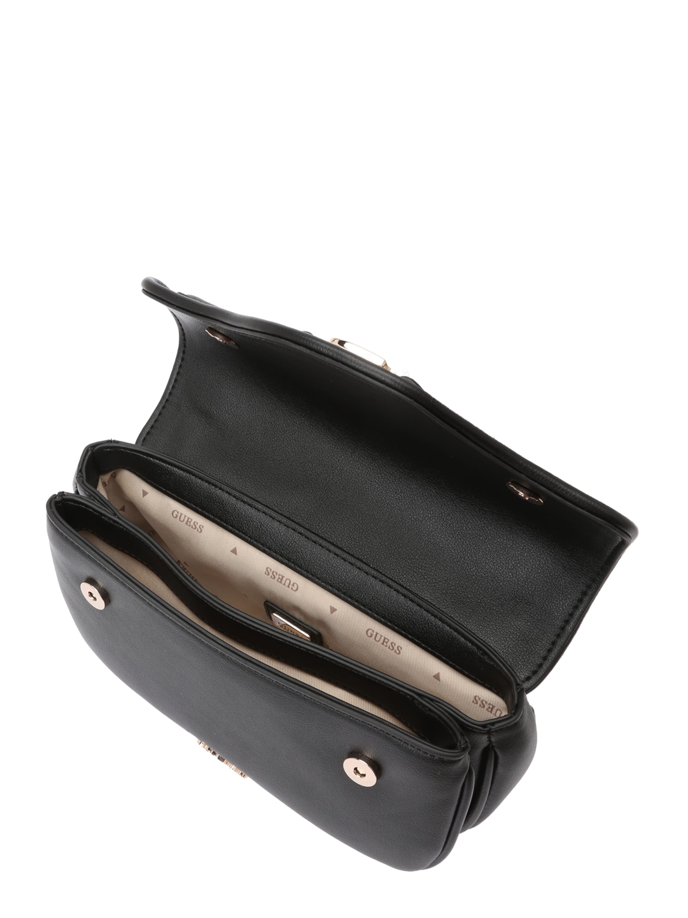 GUESS Τσάντα ώμου 'DEA CROSSBODY FLAP' σε μαύρο