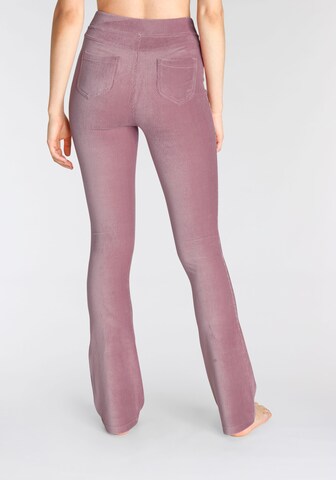 évasé Pantalon LASCANA en rose