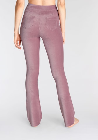 LASCANA Flared Broek in Roze