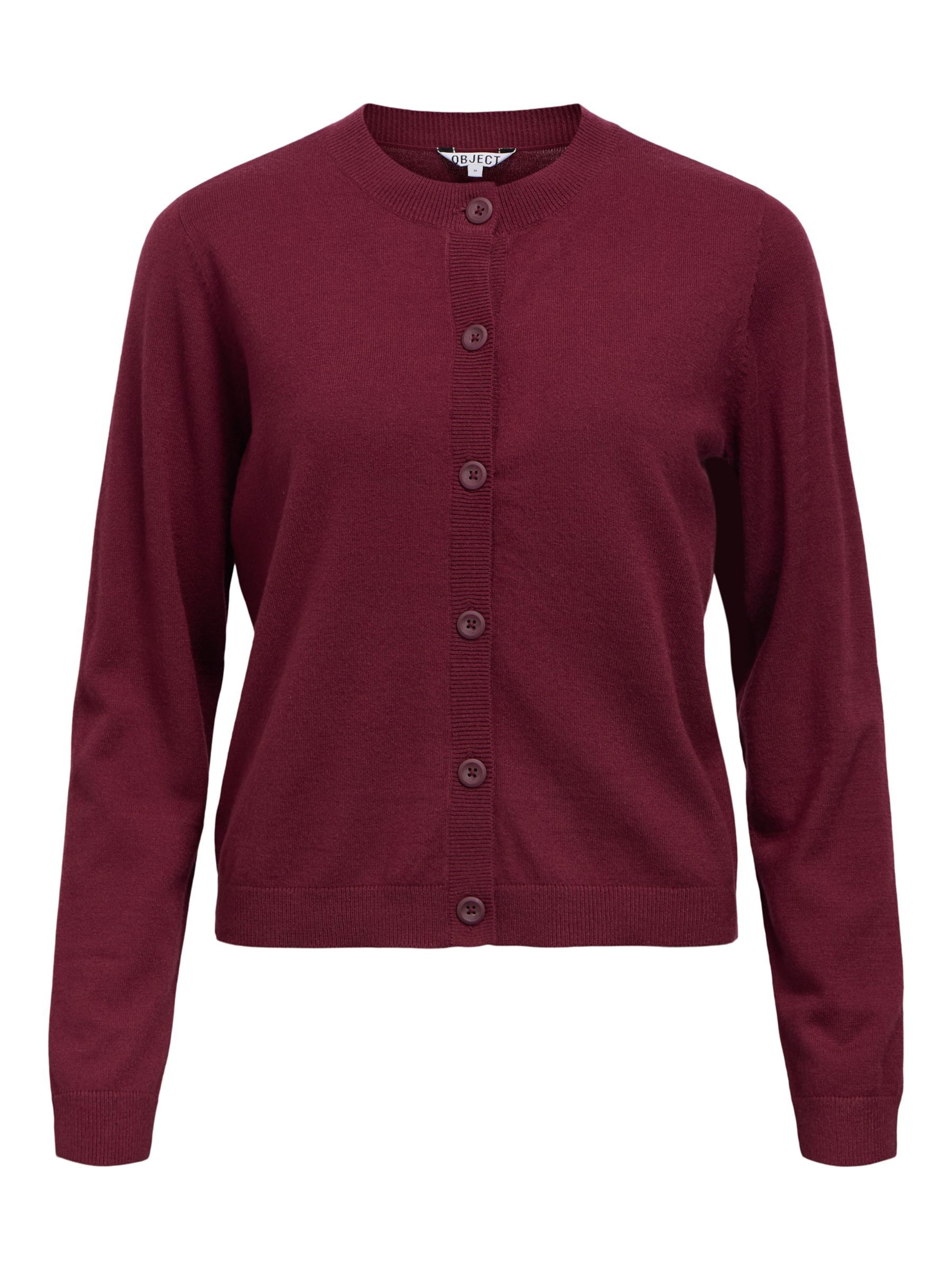 OBJECT Knit cardigan 'THESS' in Red: front