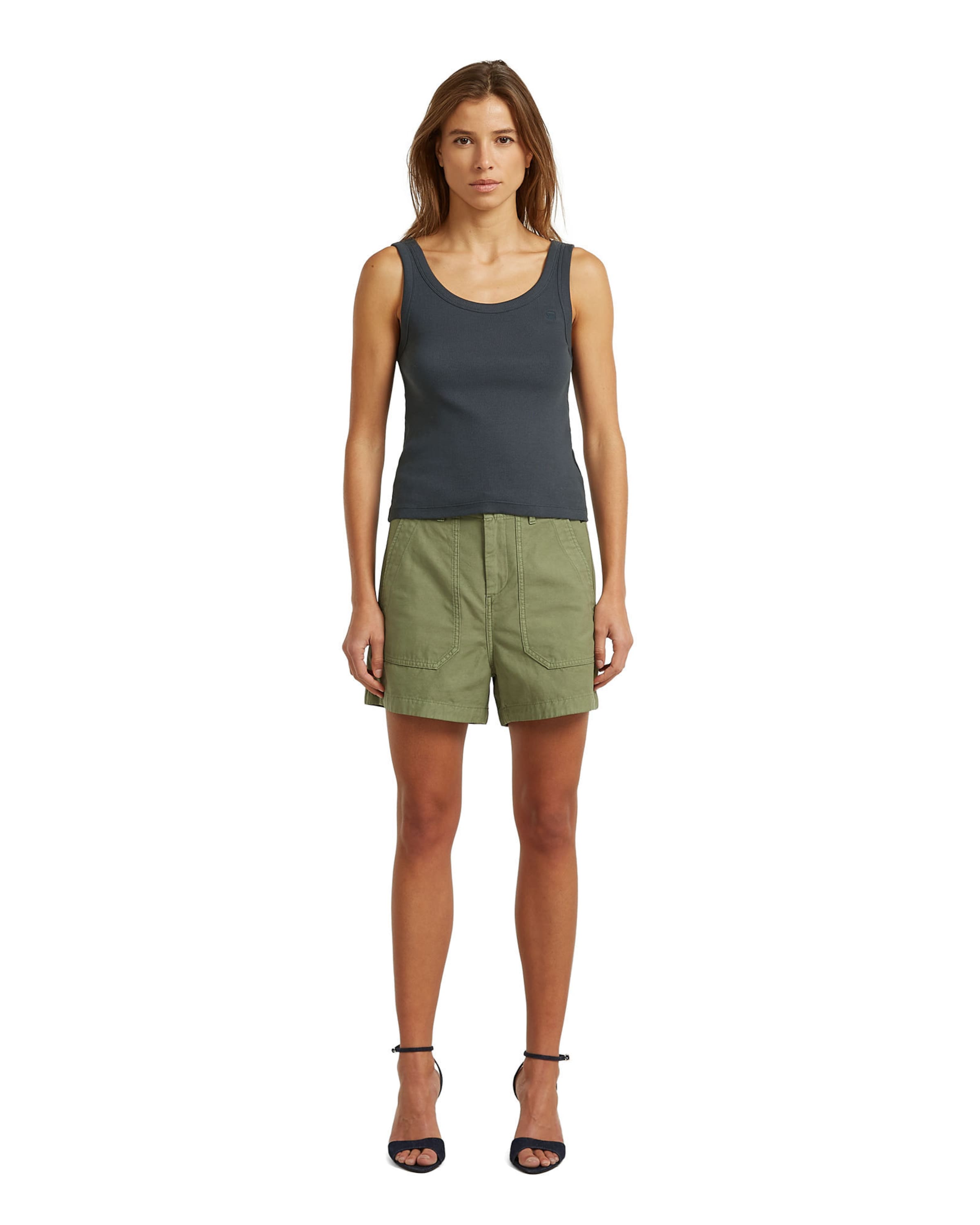 G-STAR Regular Broek 'Fatigue Shorts' in Groen