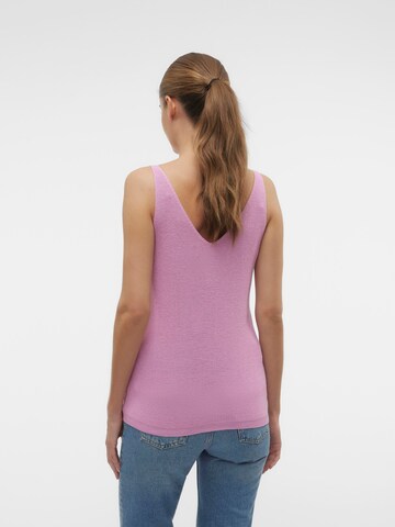 VERO MODA Gebreide top 'NEW LEX SUN' in Roze