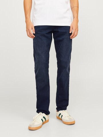 Coupe slim Jean 'JJIGlenn' JACK & JONES en bleu : devant