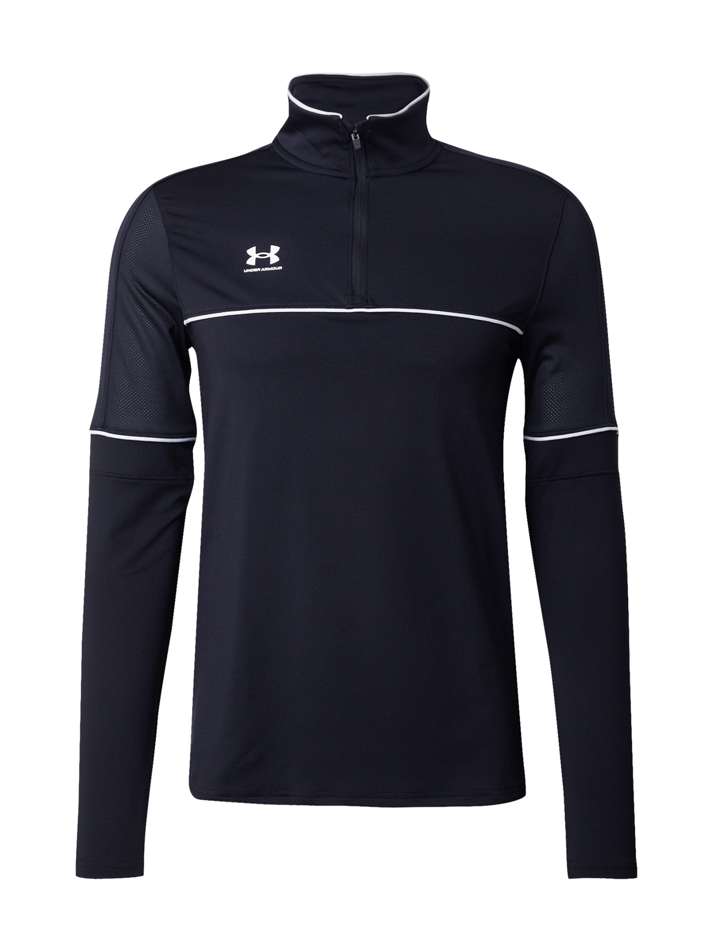 UNDER ARMOURTehnička sportska majica 'Challenger' - crna boja: prednji dio