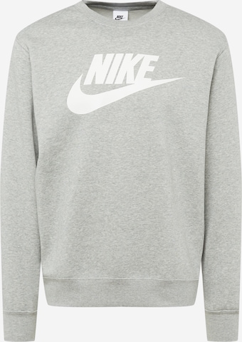 Nike Sportswear Athletic Sweatshirt 'Club' in Grey: front