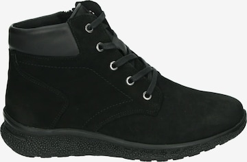 Hartjes Schnürstiefelette in Schwarz: Vorderseite