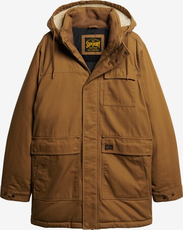 Superdry Winterparka in Bruin: voorkant