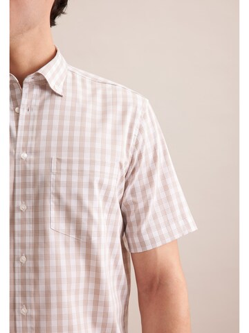 SEIDENSTICKER Regular fit Business shirt in Orange