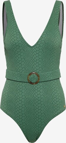 JETTE Swimsuit in Green: front