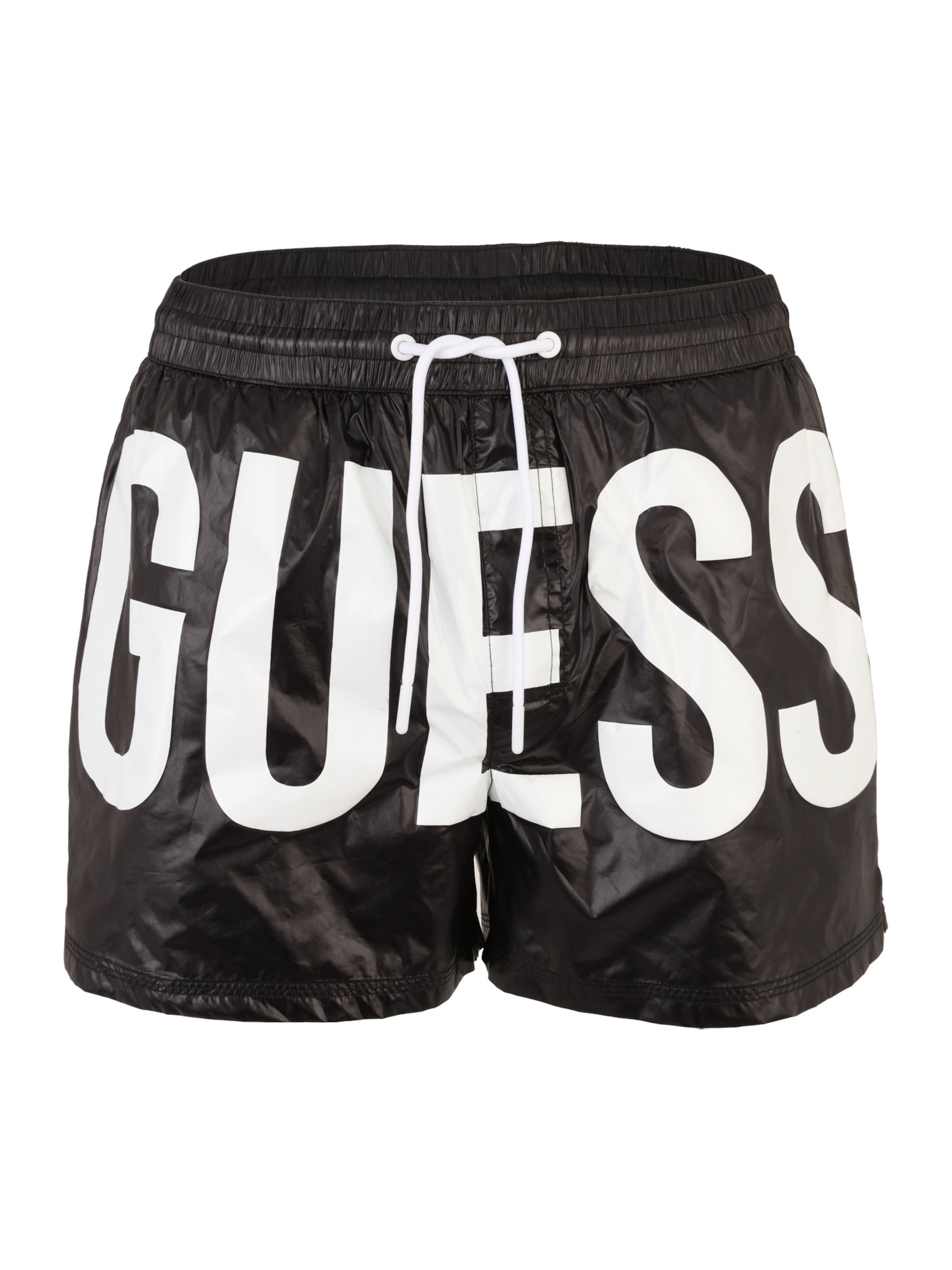 GUESS Swimming shorts 'ULTRA' in Black / White, Item view