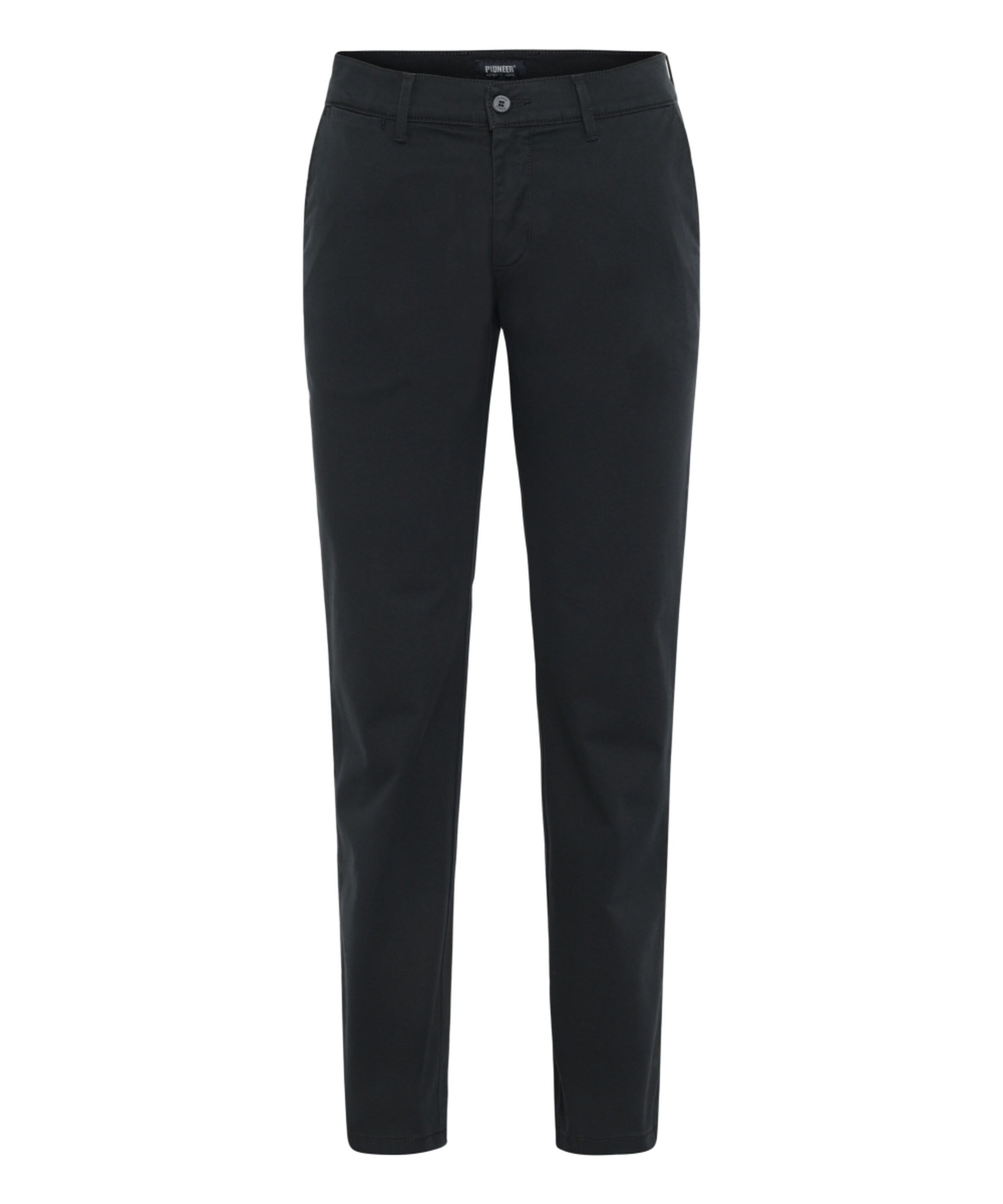Pioneer Authentic Jeans Slim fit Chino Pants in Black: front