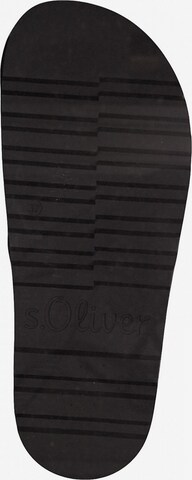 s.Oliver Pantolette in Schwarz